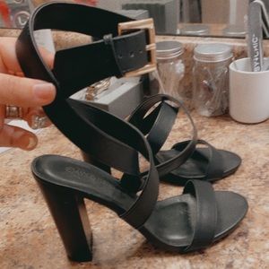 Black Heels with Straps
